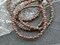 *50* 2x3mm Opaque Burnt Orange Picasso Faceted Micro Spacer Beads
